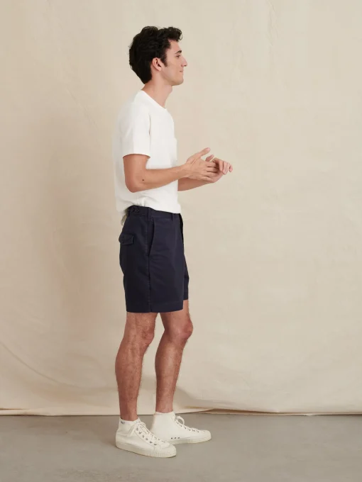 Flat Front Shorts In Chino