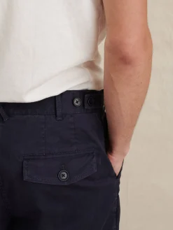 Flat Front Shorts In Chino
