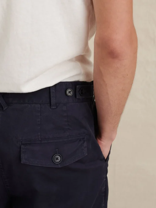 Flat Front Shorts In Chino