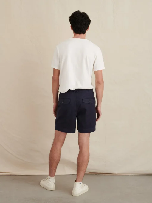 Flat Front Shorts In Chino