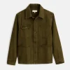 Garment Dyed Work Jacket In Recycled Denim