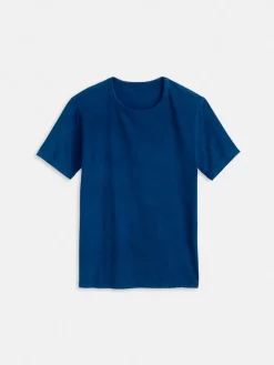 Indigo Dyed Frank Tee In 40S Jersey