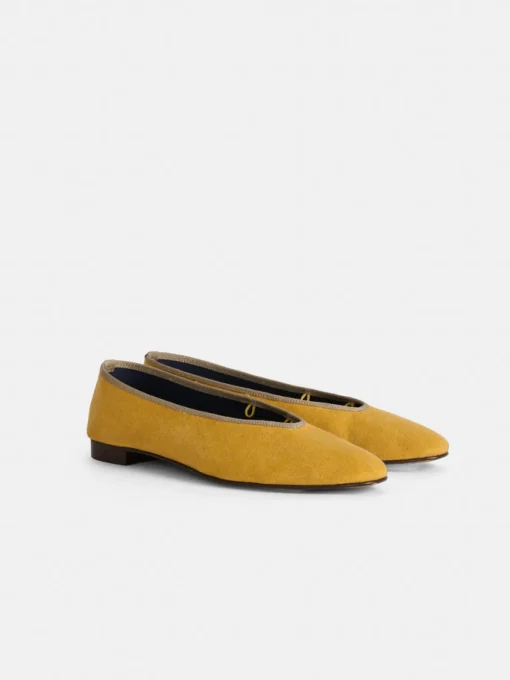 Juliet Italian Flat In Washed Canvas