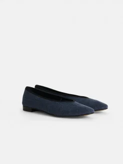 Juliet Italian Flat In Washed Canvas