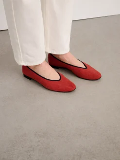 Juliet Italian Flat In Washed Canvas