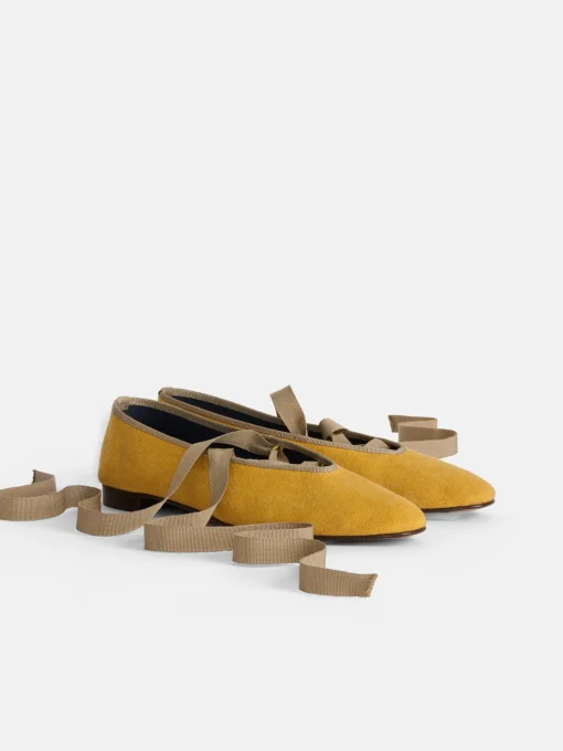 Juliet Italian Flat In Washed Canvas
