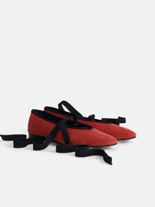 Juliet Italian Flat In Washed Canvas