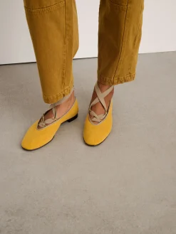 Juliet Italian Flat In Washed Canvas