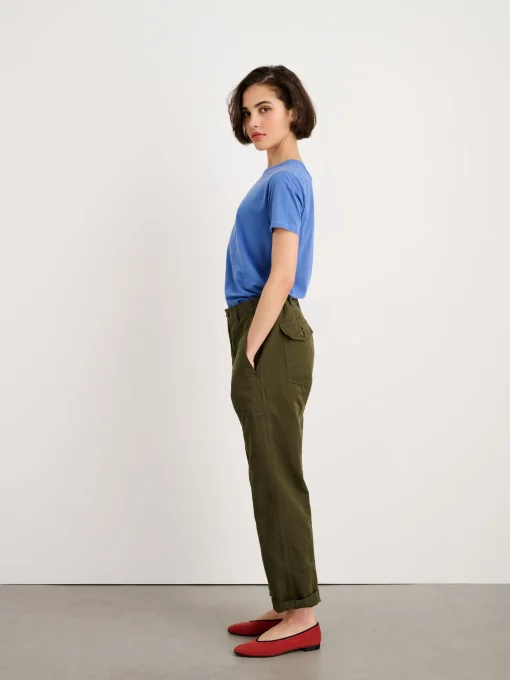 Juliet Italian Flat In Washed Canvas