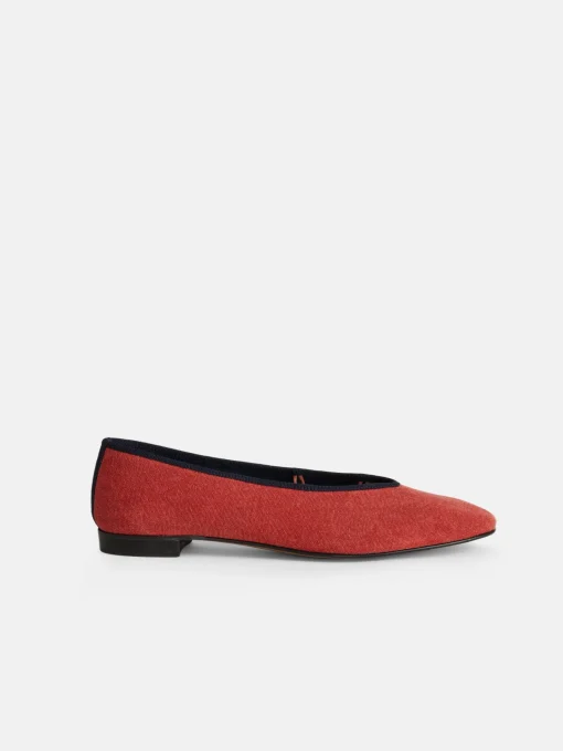 Juliet Italian Flat In Washed Canvas