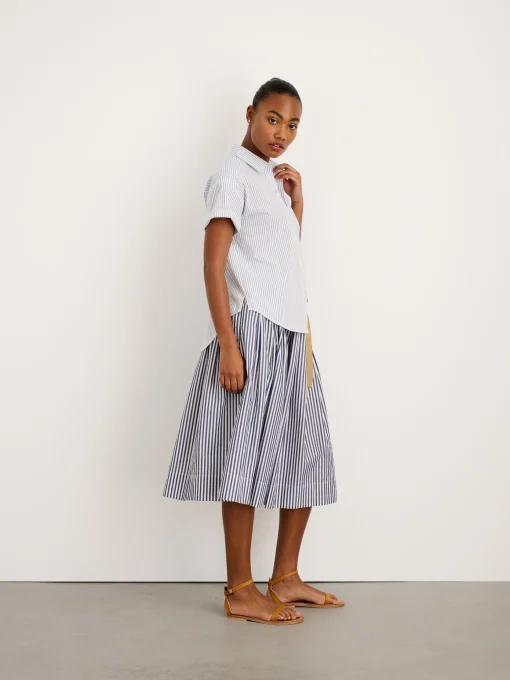 June Pull On Skirt In Stripe