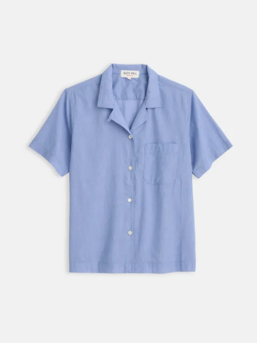 Maddie Camp Shirt In Cotton Voile