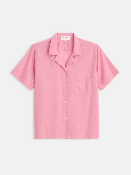 Maddie Camp Shirt In Cotton Voile