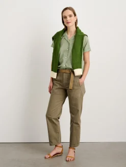 Maddie Camp Shirt In Cotton Voile