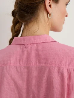 Maddie Camp Shirt In Cotton Voile