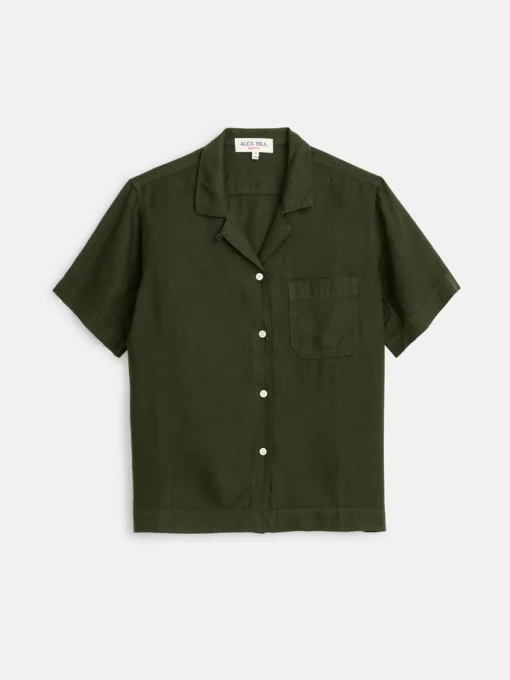Maddie Camp Shirt In Linen