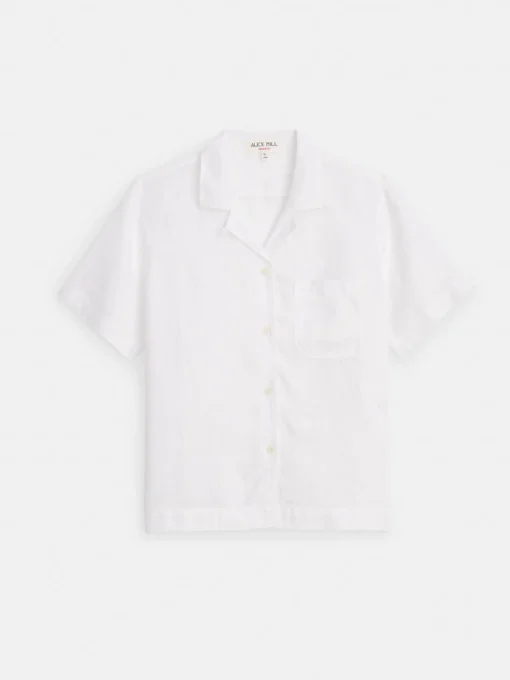 Maddie Camp Shirt In Linen