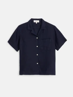 Maddie Camp Shirt In Linen