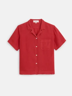Maddie Camp Shirt In Linen