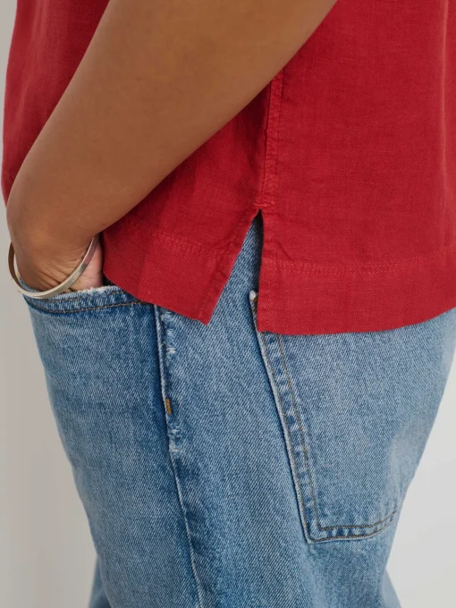Maddie Camp Shirt In Linen