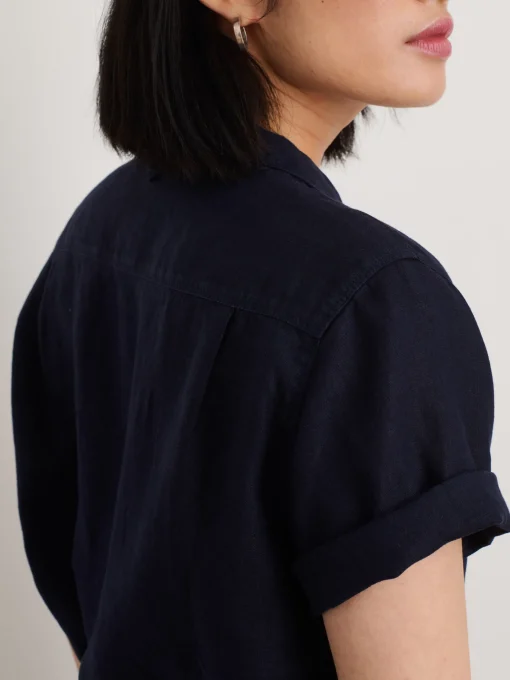 Maddie Camp Shirt In Linen