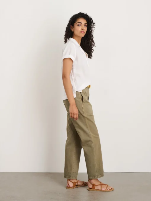 Maddie Camp Shirt In Linen