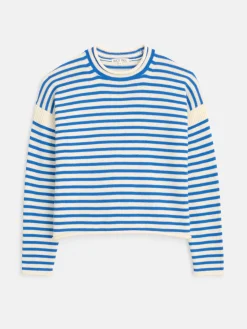 Mariner Roll Neck In Stripe Cotton