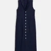 Mathilde Vest Dress In Linen