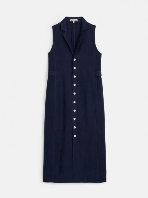 Mathilde Vest Dress In Linen