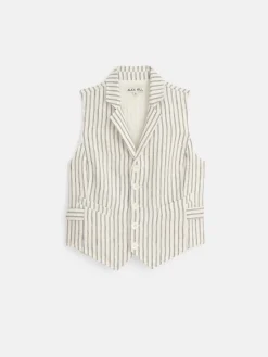 Mathilde Vest In Double Stripe
