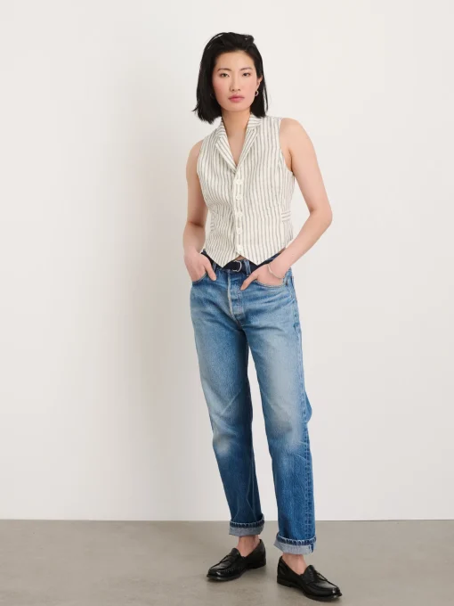 Mathilde Vest In Double Stripe