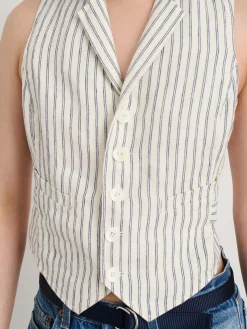 Mathilde Vest In Double Stripe