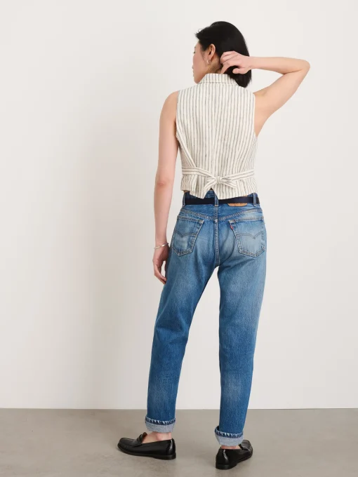 Mathilde Vest In Double Stripe