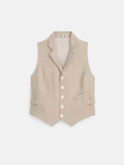Mathilde Vest In Flax
