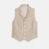 Mathilde Vest In Flax