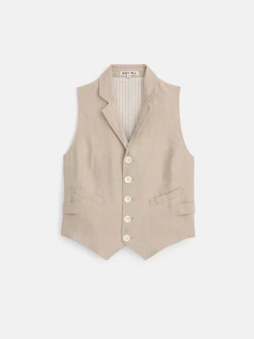 Mathilde Vest In Flax