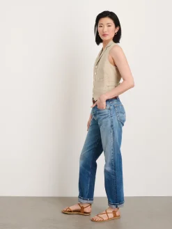 Mathilde Vest In Flax