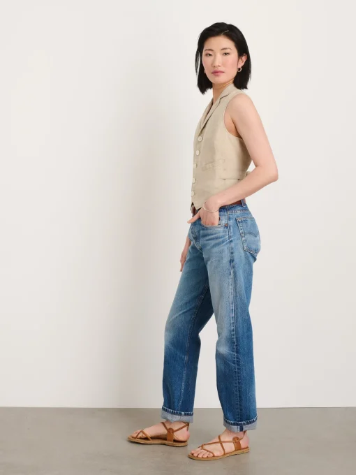 Mathilde Vest In Flax