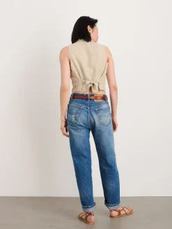Mathilde Vest In Flax