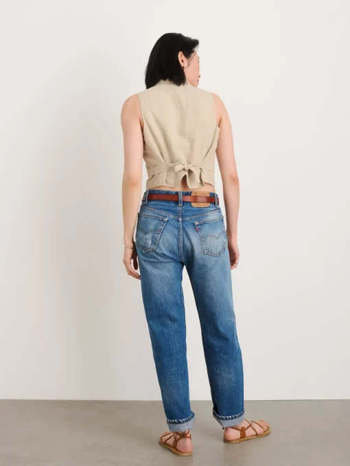 Mathilde Vest In Flax