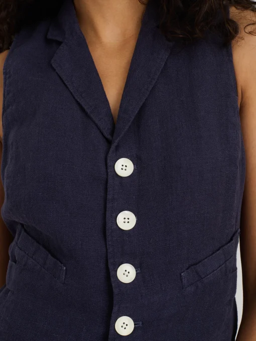 Mathilde Vest In Linen