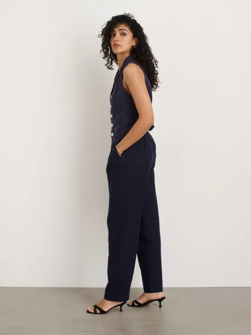 Mathilde Vest In Linen