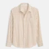 Mill Shirt In Wide Striped Portuguese Poplin