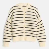 Nico Chunky Cardigan In Stripe