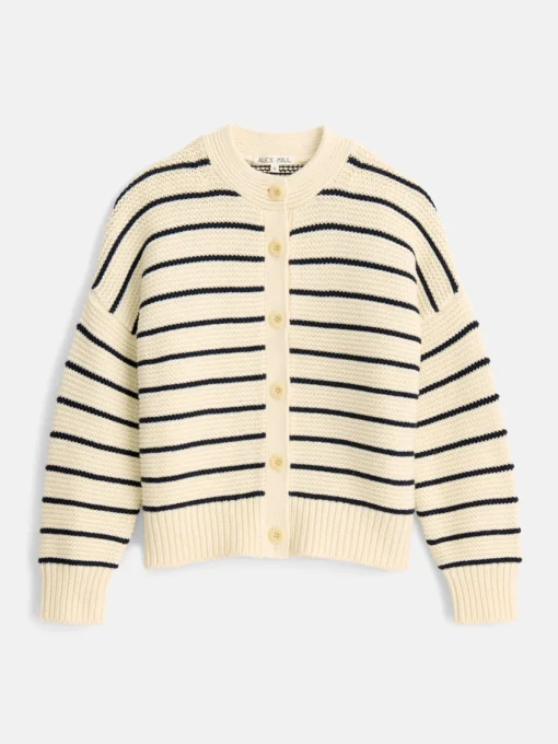 Nico Chunky Cardigan In Stripe