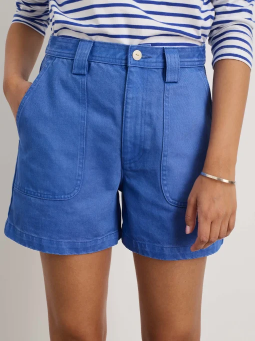 Phoebe Shorts In Garment Dyed Denim