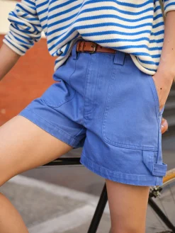 Phoebe Shorts In Garment Dyed Denim