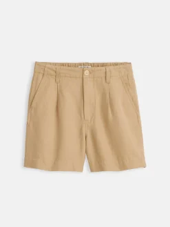 Pleated Shorts In Twill