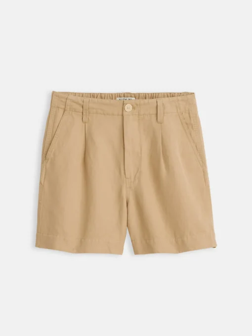 Pleated Shorts In Twill