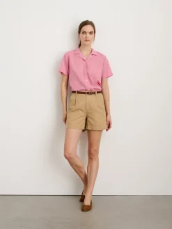 Pleated Shorts In Twill